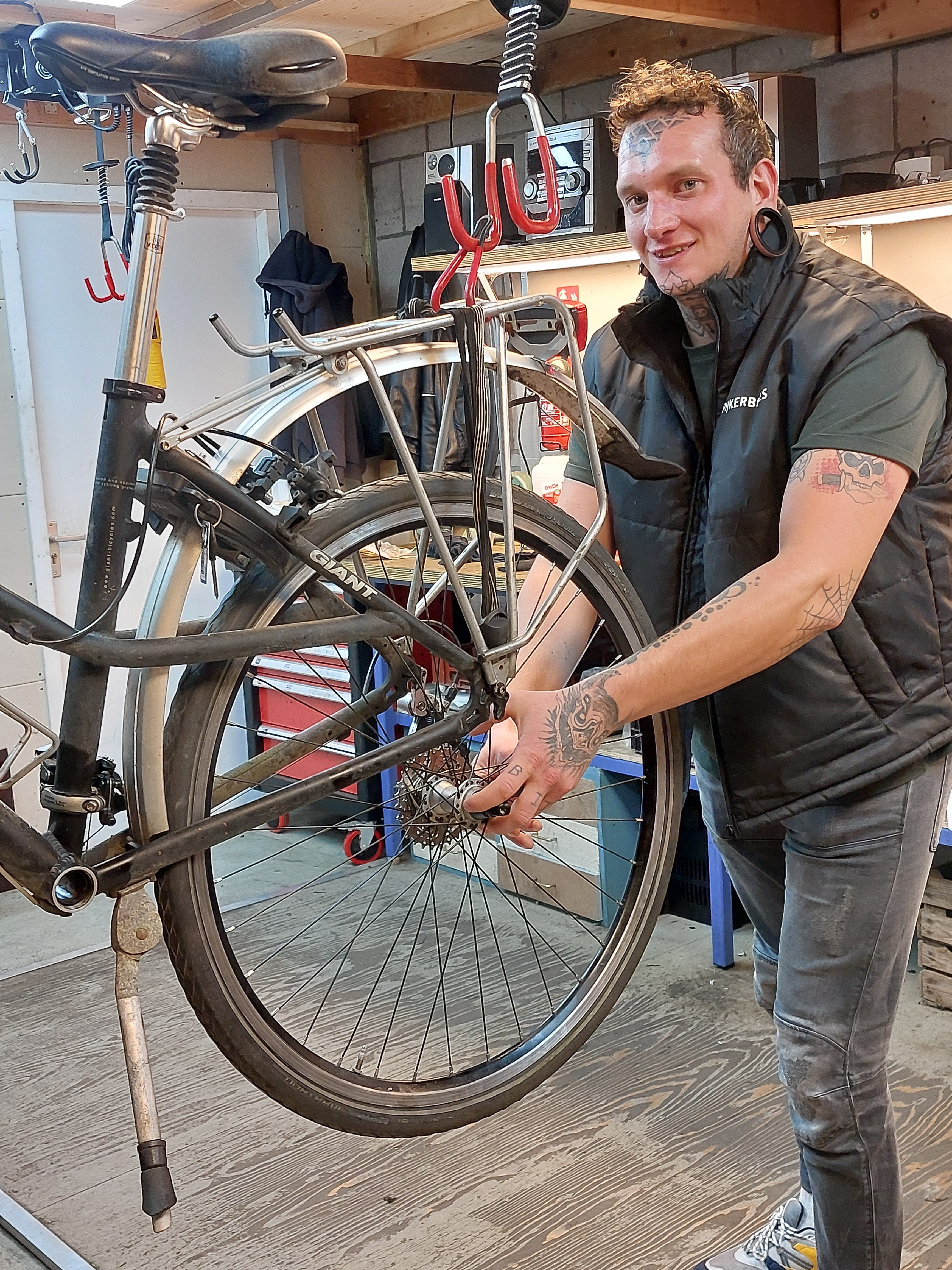 Youri bij Spijkerbikes